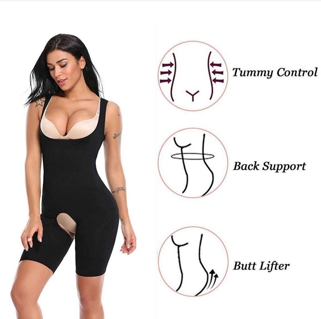 Women Shaper Full Body Shapewear for Regular and Daily Use Shapewer - Black - XL-2XL