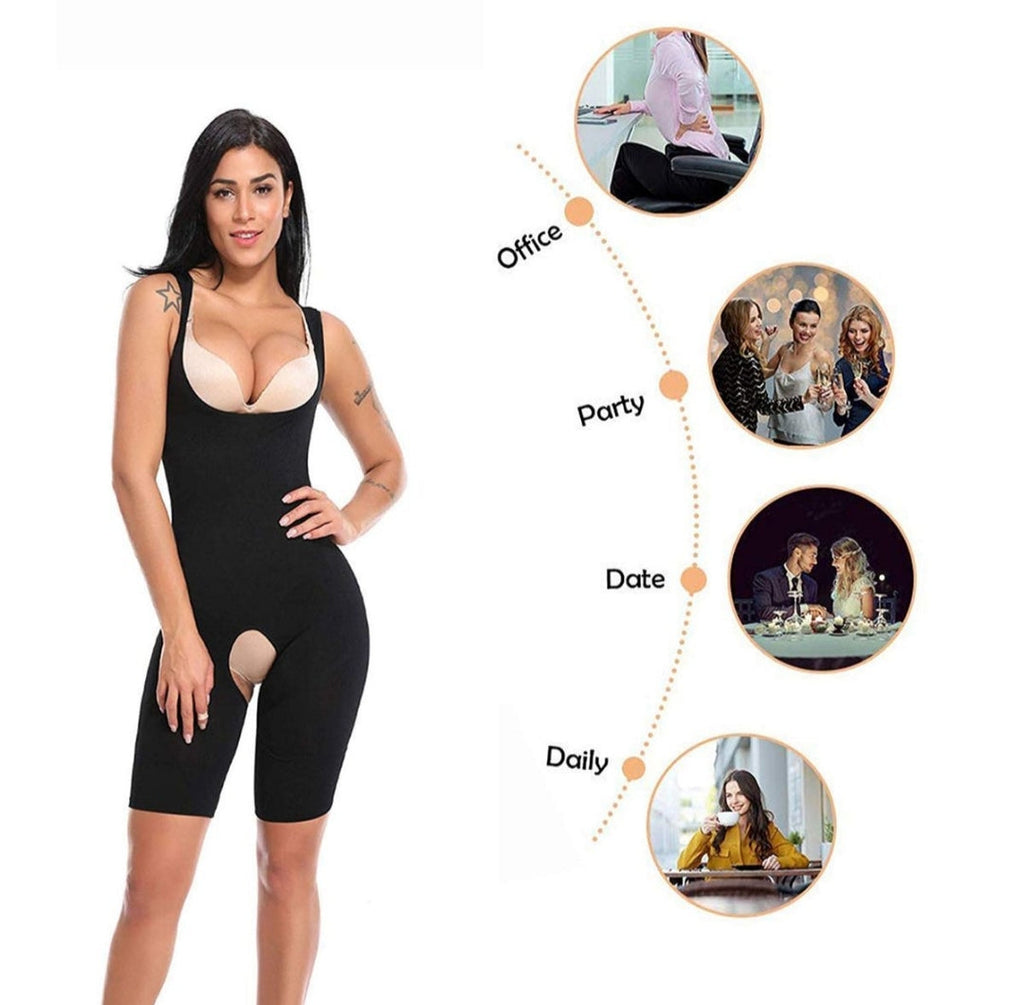 Women Shaper Full Body Shapewear for Regular and Daily Use Shapewer - Black - XL-2XL